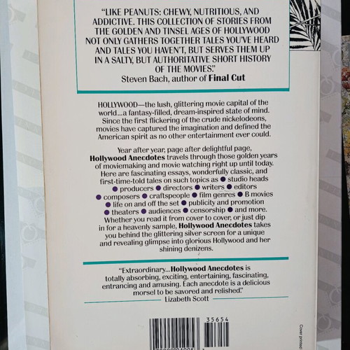 Hollywood Anecdotes book like new, English language