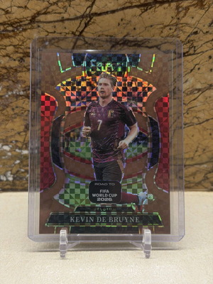 Kevin De Bruyne 2025-26 Panini Select Road to FIFA World Cup Terrace Bronze Checker Prizm κάρτα