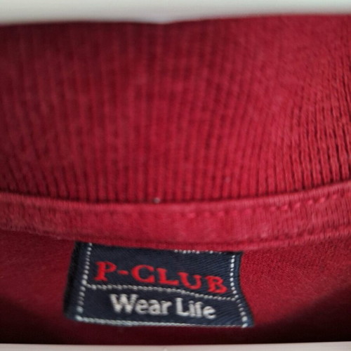 P- CLUB men's polo shirt used, size Medium, red