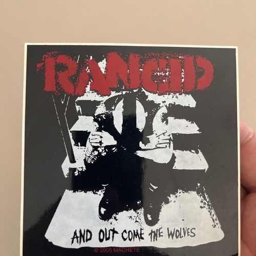 Rancid sticker new And out come the wolves
