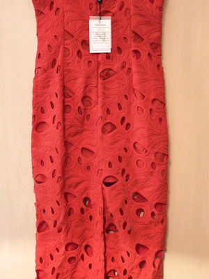 Mallory The Label Amara dress red new, size S