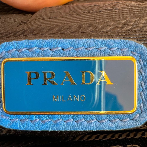 Prada Crossbody Bag Blue Like New