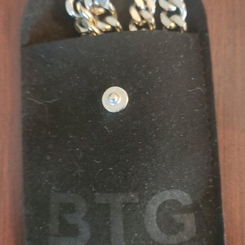 Αλυσίδα λαιμού BTG Design σαν καινούργιο, ασημί από ανοξείδωτο ατσάλι