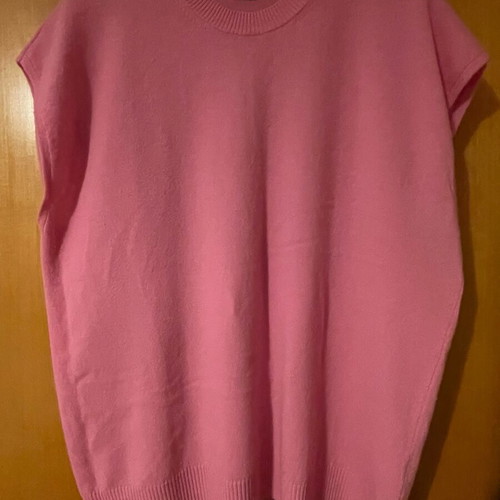 Benetton plus size wool and cashmere pink vest like new, large