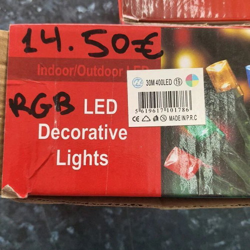 Christmas lights RGB 30m 400 LED new, multicolor