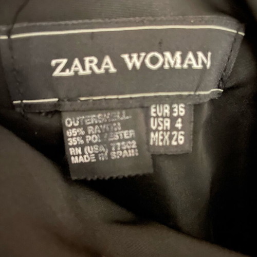 ZARA Maxi Dress like new, velvet trim, black, size S