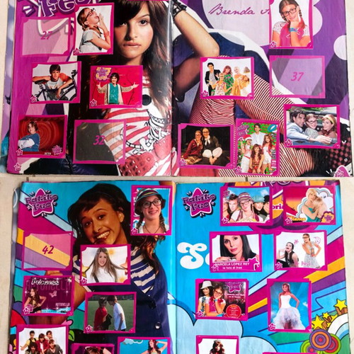Patito Feo Sticker Album used with 290 of 300 stickers, vintage 2008