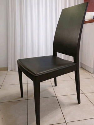 Dining chair used with leatherette, set of 6 pieces