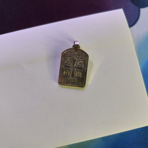 Archangel Michael used necklace pendant with cross