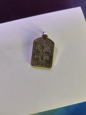 Archangel Michael used necklace pendant with cross