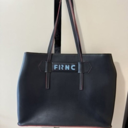 FRNC handmade black shoulder bag used, large size