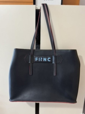 FRNC handmade black shoulder bag used, large size