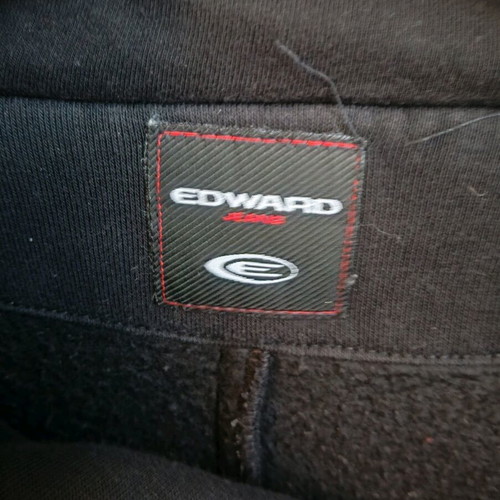 Edward oversized black hoodie zipper jacket used, size L