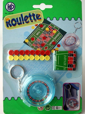 Vintage 90's Μίνι Φορητό Μπρελόκ Ρουλέτας Παιχνίδι Καινούργιο