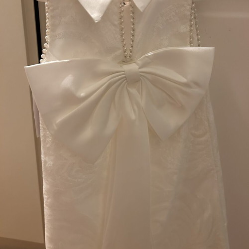 Girls' dress white new, ideal for special occasions, sizes 122-128 cm