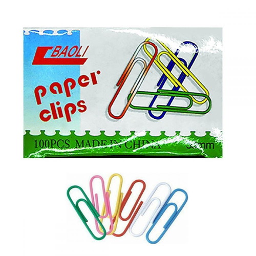 Colored paper clips 50 pcs 32mm new