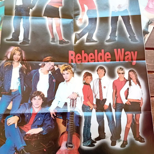 Rebelde Way collectible posters and stickers like new, set of 5