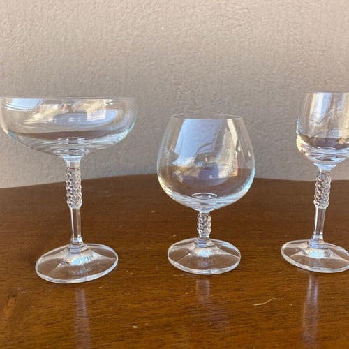 Glassware set used, 56 pieces