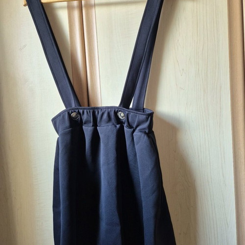 Handmade Black Chaton Salopette Skirt like new with lace