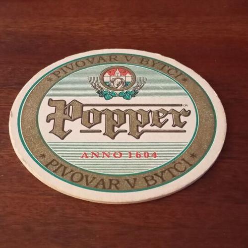 Old beer coasters new, collector's set with Gambrinus holder