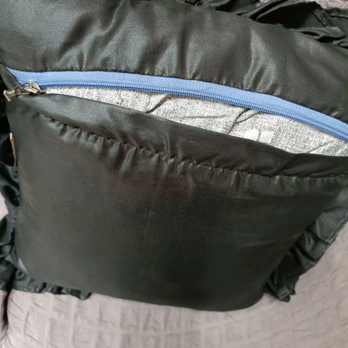 Coronet Tsins Sofa Pillow new, 37x37 cm, black with zipper