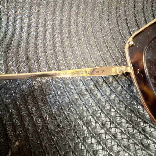AnaHikmann sunglasses used, brown and gold