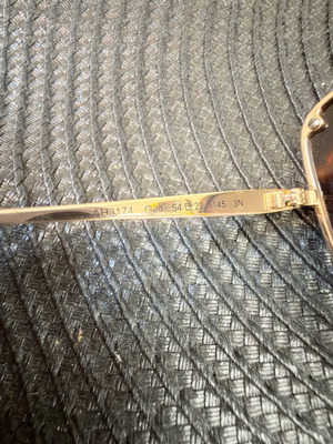 AnaHikmann sunglasses used, brown and gold