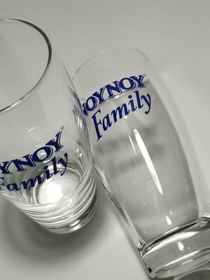 NOUNOU Family glasses new, set of 2 thin glass