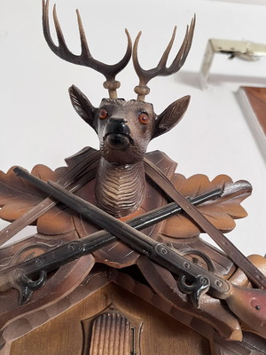 German cuckoo clock used, analog wall clock