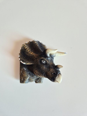 Dinosaur magnet used with defect
