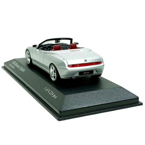 Alfa Romeo Spider 3.2 V6 24V 2003 Silver 1:43 Minichamps Diecast Model New