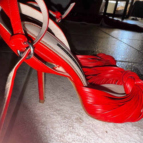 Zara basic vintage sandals size 38 red used