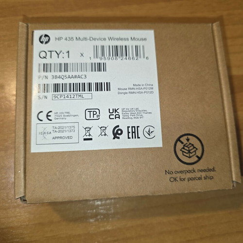 HP 435 Multi-Device Wireless Mouse new with customizable buttons