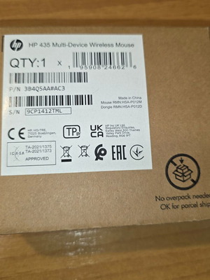 HP 435 Multi-Device Wireless Mouse new with customizable buttons