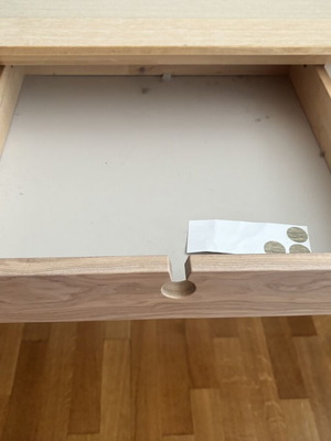Desk with drawer, oak color