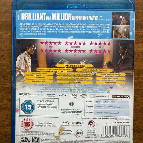 Slumdog Millionaire Blu-ray like new with English subtitles