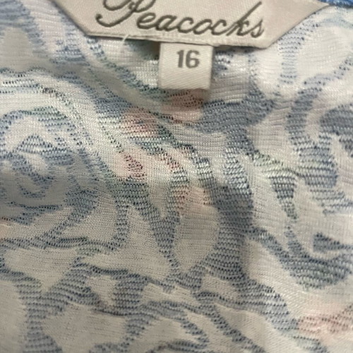 Peacocks v neck summer dress like new, size UK 16 EU 44