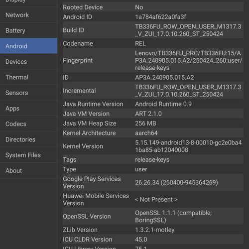 Lenovo Idea Tab 11" tablet 6GB RAM 128GB storage