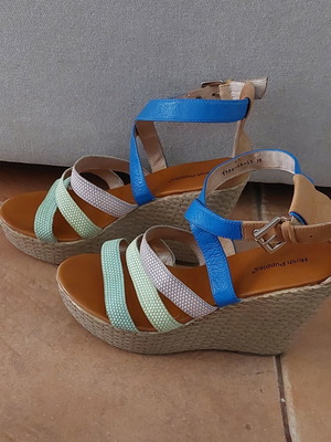 Hush Puppies platform sandals size 38 used, very comfortable