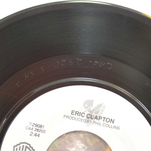 Eric Clapton Forever Man & Too Bad 7'' vinyl used, rock