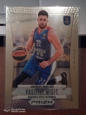 Картичка Panini Prizm Euroleague 2023-24 Vasilije Micic Retro като нова