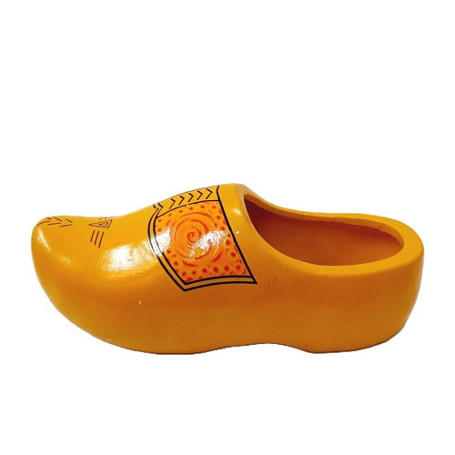 Vintage ceramic shoe pastel yellow like new