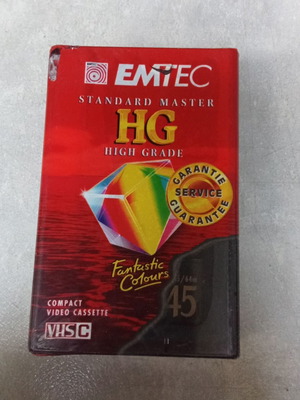 Emtec HG VHS C Compact Video Cassette tape new, sealed 1990s