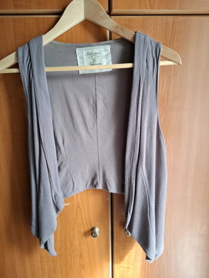 Stradivarius women's vest used, brown, size M
