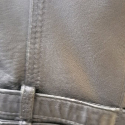 Biker jacket sheepskin Zara used, black, size S