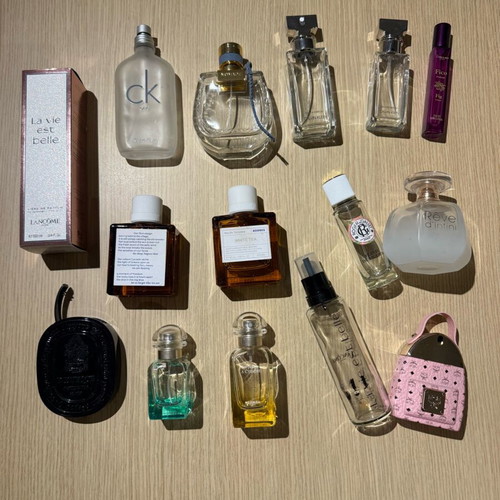 Perfume bottles used, assorted collection
