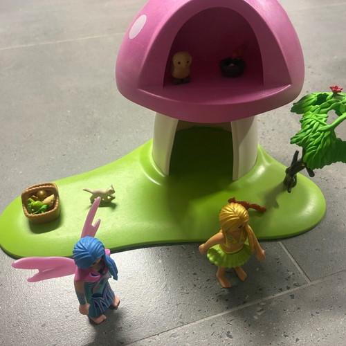 Playmobil Fairy Mushroom House in like new condition