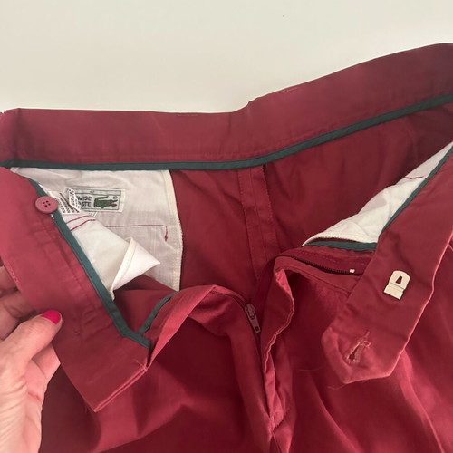 Lacoste women's burgundy bermuda shorts like new size 42