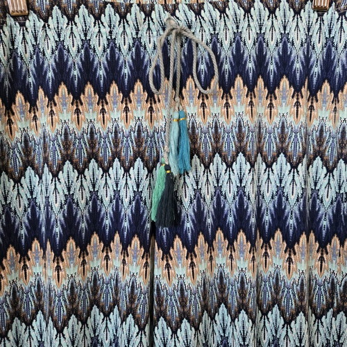Boho summer pants new, size medium, blue shades