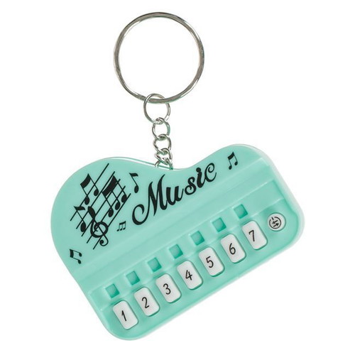 Memory game piano keychain turquoise new 6x5.7cm